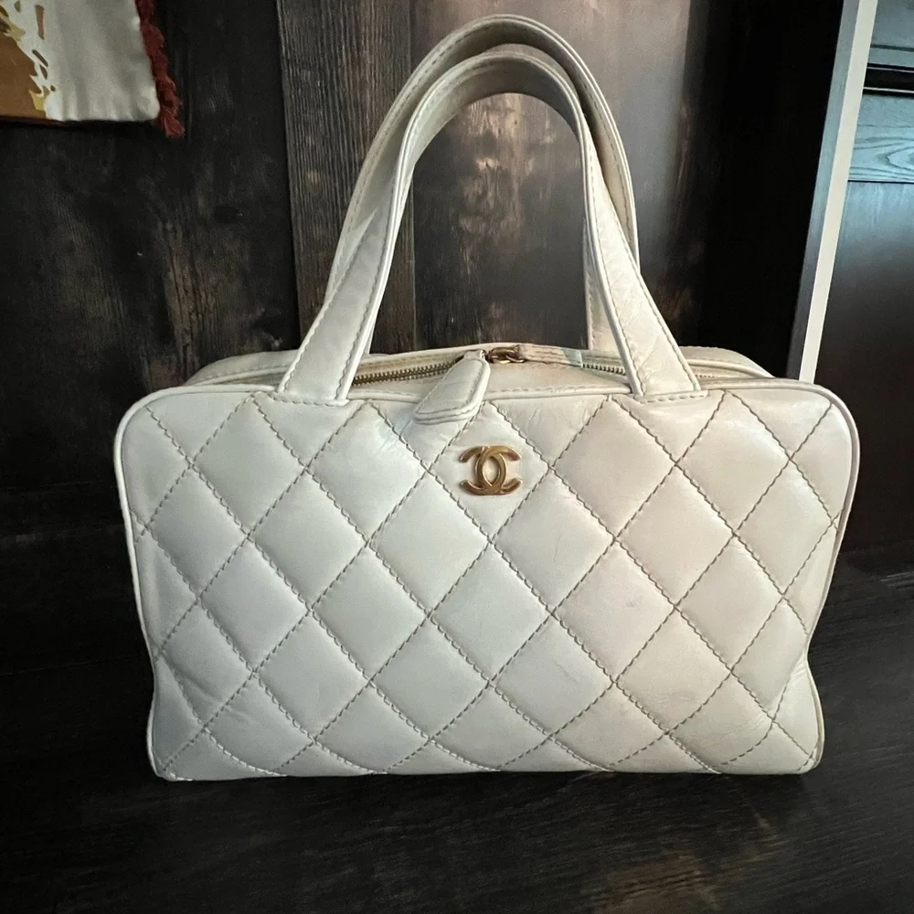 Chanel Bowler Bag w/Gold Hardware - Picture 1 of 17
